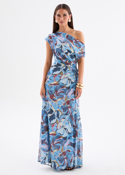 Vestido largo floral