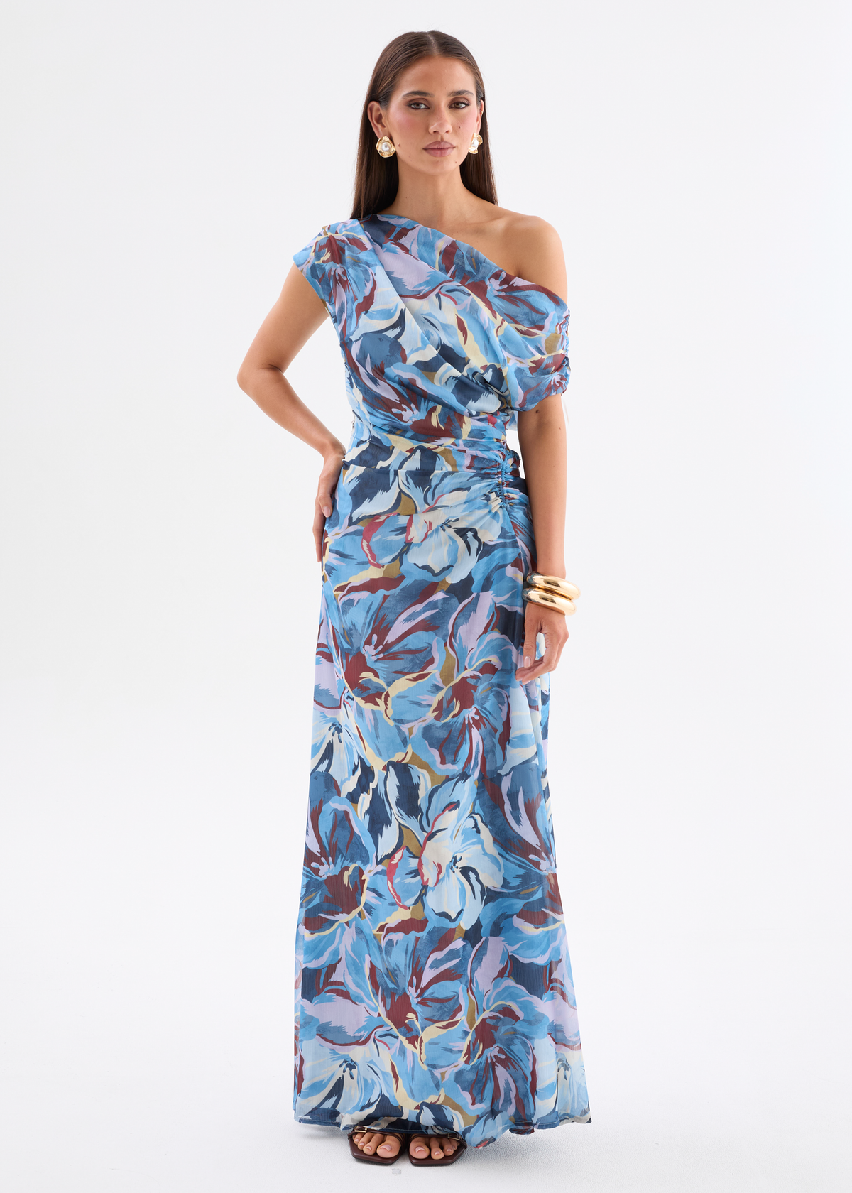 Vestido largo floral