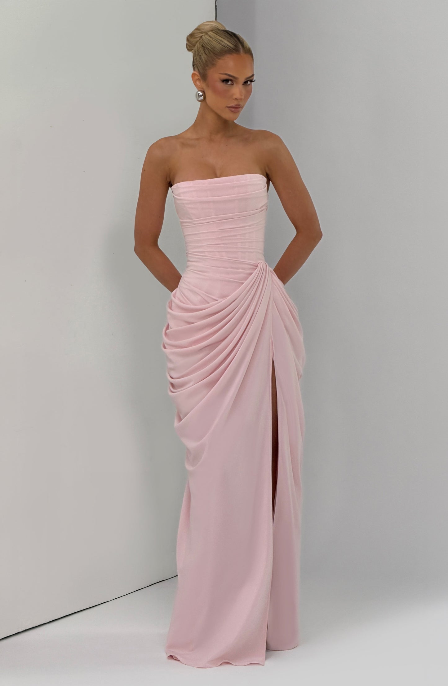 Cyra Vestido Maxi - Rosa Empolvado