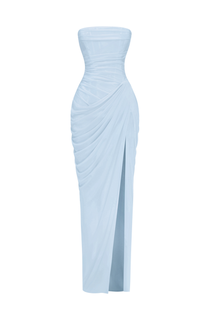 Vestido Maxi Cyra - azul glaciar