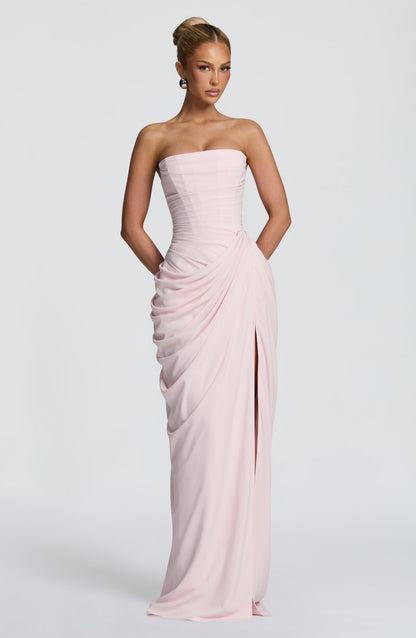 Cyra Vestido Maxi - Rosa Empolvado