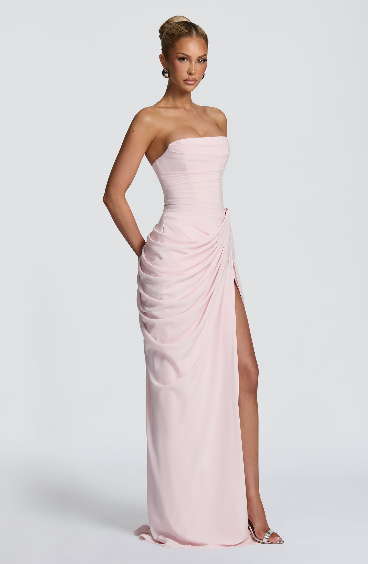 Cyra Vestido Maxi - Rosa Empolvado