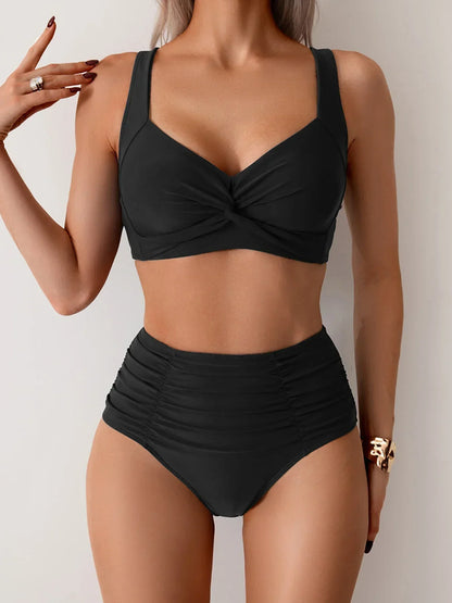 Adriana™ | Conjunto de bikini de cintura alta para el verano