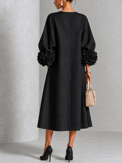Vestido midi negro
