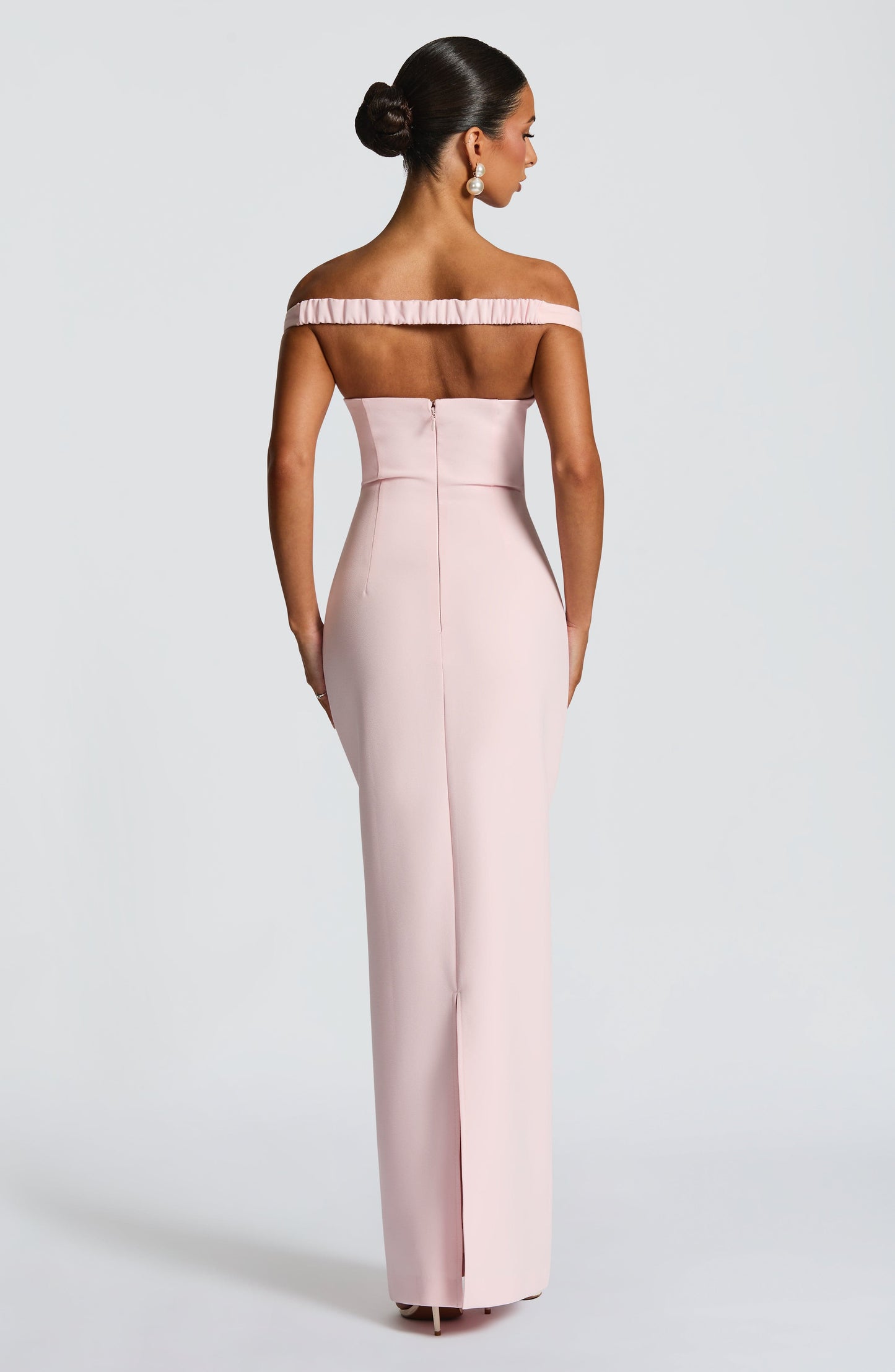 Abigail Vestido Maxi - Rosa Claro