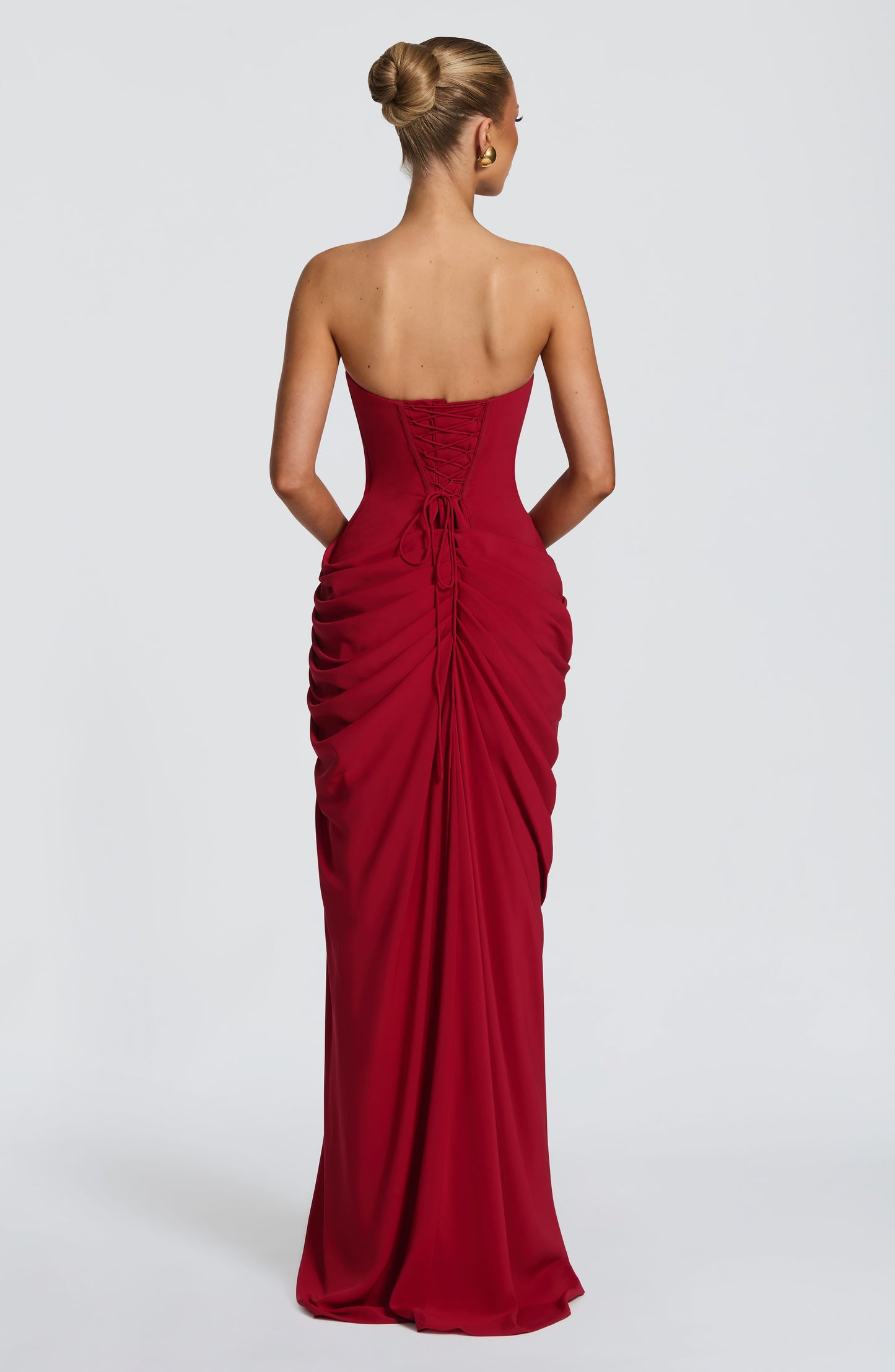 Cyra Vestido Maxi - Rojo Profundo