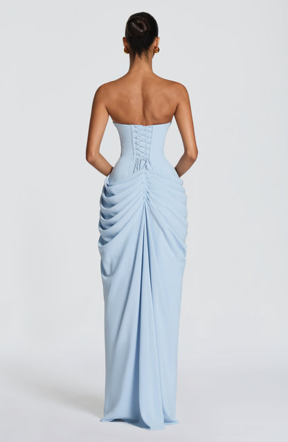 Vestido Maxi Cyra - azul glaciar