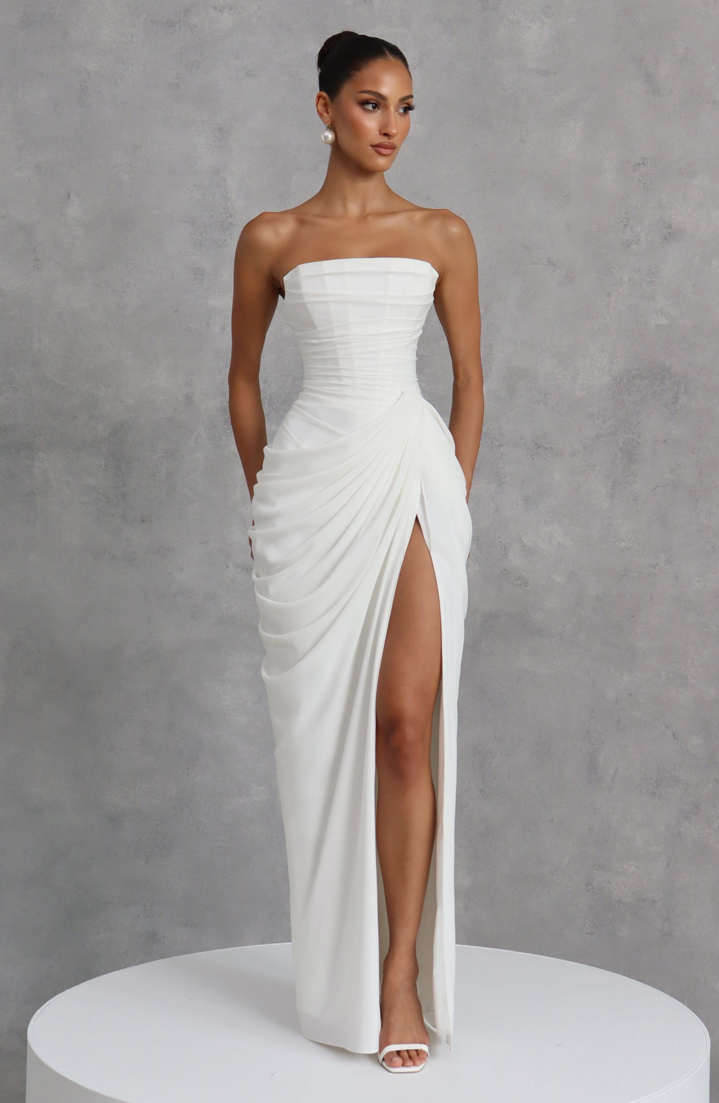 Cyra Vestido Maxi - Marfil