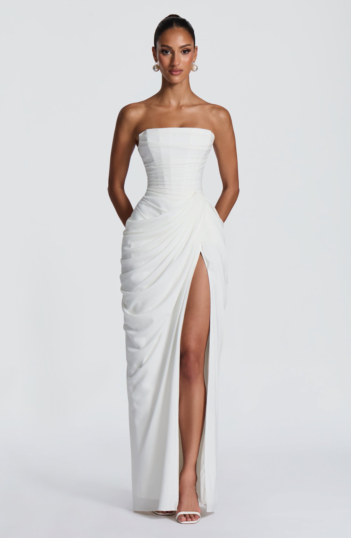 Cyra Vestido Maxi - Marfil