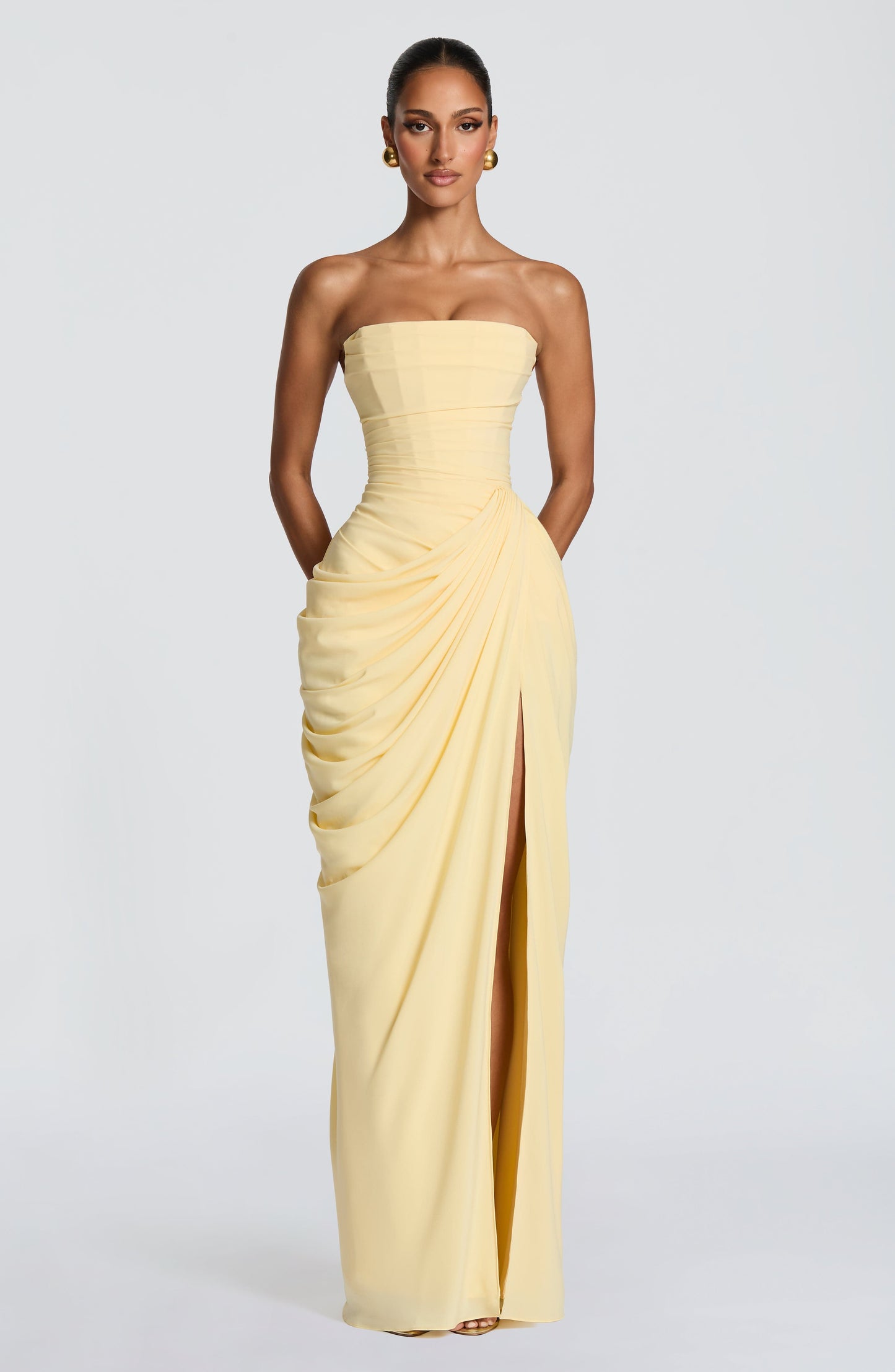 Cyra Vestido Maxi - Limón
