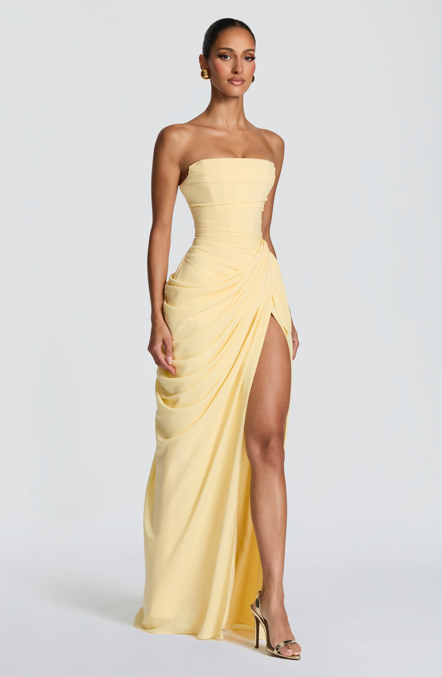 Cyra Vestido Maxi - Limón