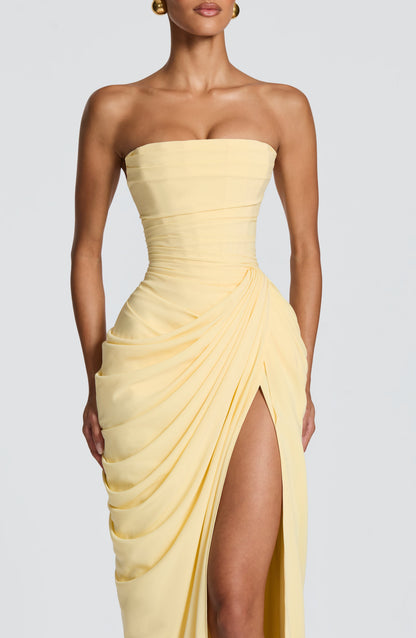 Cyra Vestido Maxi - Limón