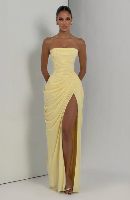 Cyra Vestido Maxi - Limón